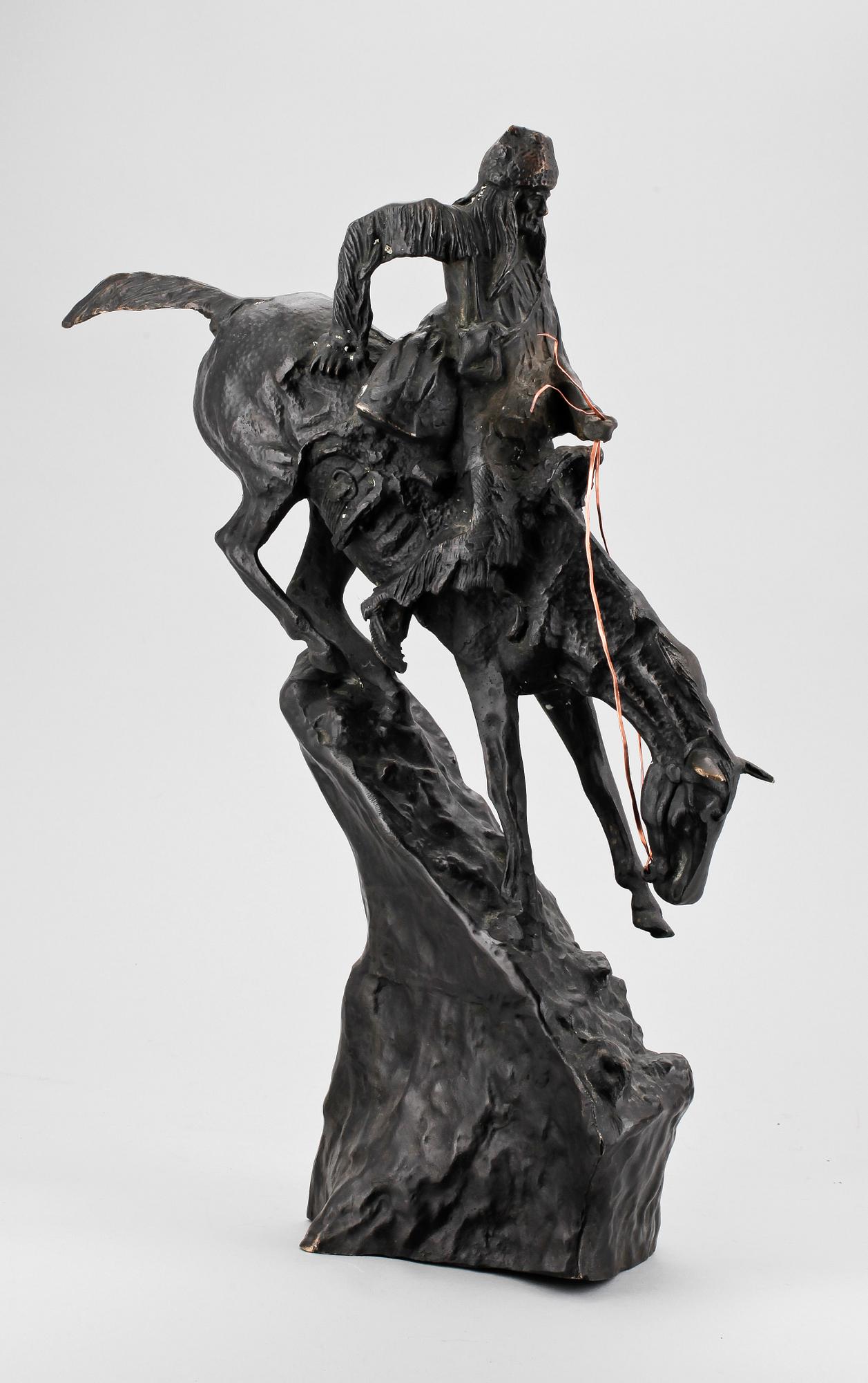 FREDERIC S REMINGTON, efter, skulptur, brons. 1900-tal.