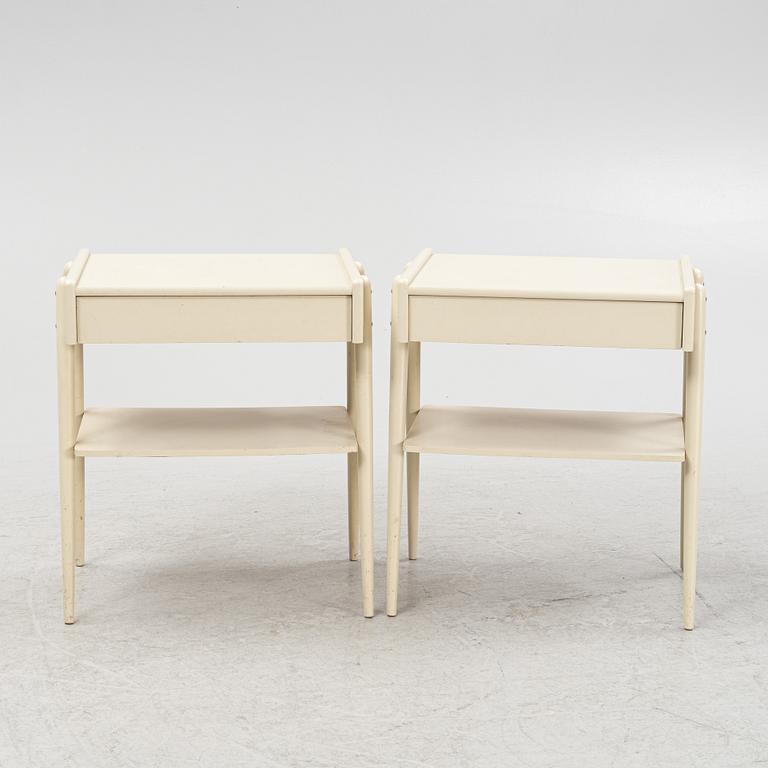 A pair of bedside tables, AB Carlström & Co, 1950's/60's.