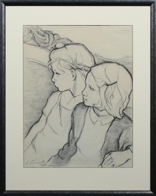 KJELL LÖWENADLER, teckning, signerad och daterad 1944.