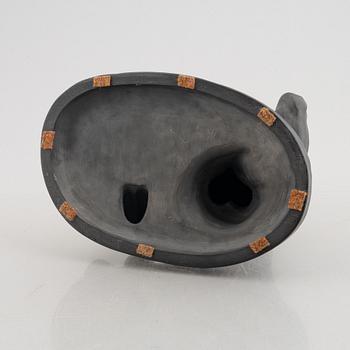 Stephan Sinding, after, a basalt sculpture, "To mennesker", 20th century.