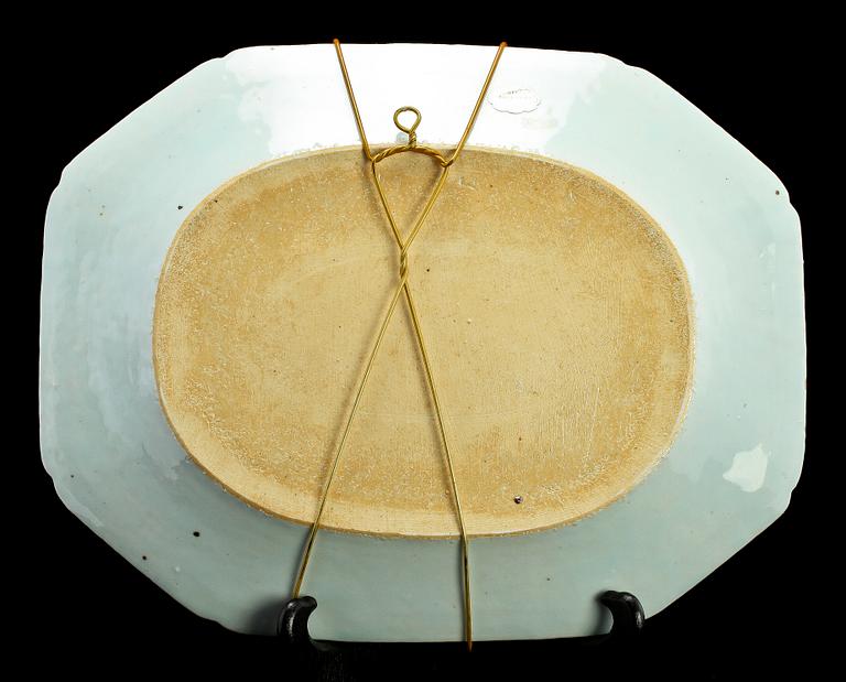 STEKFAT, ett par, porslin, Kina, 1700/1800-tal.