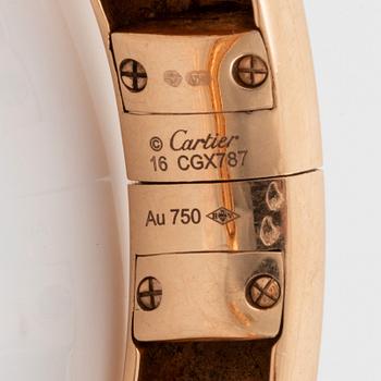 Cartier Panthère armring, 18K guld och emalj.