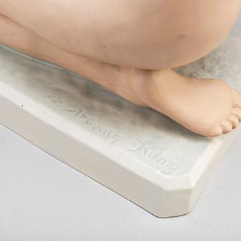 ELLY STROHBACH-KÖNIG, a porcelain sculpture, Royal Dux mid 20th century.