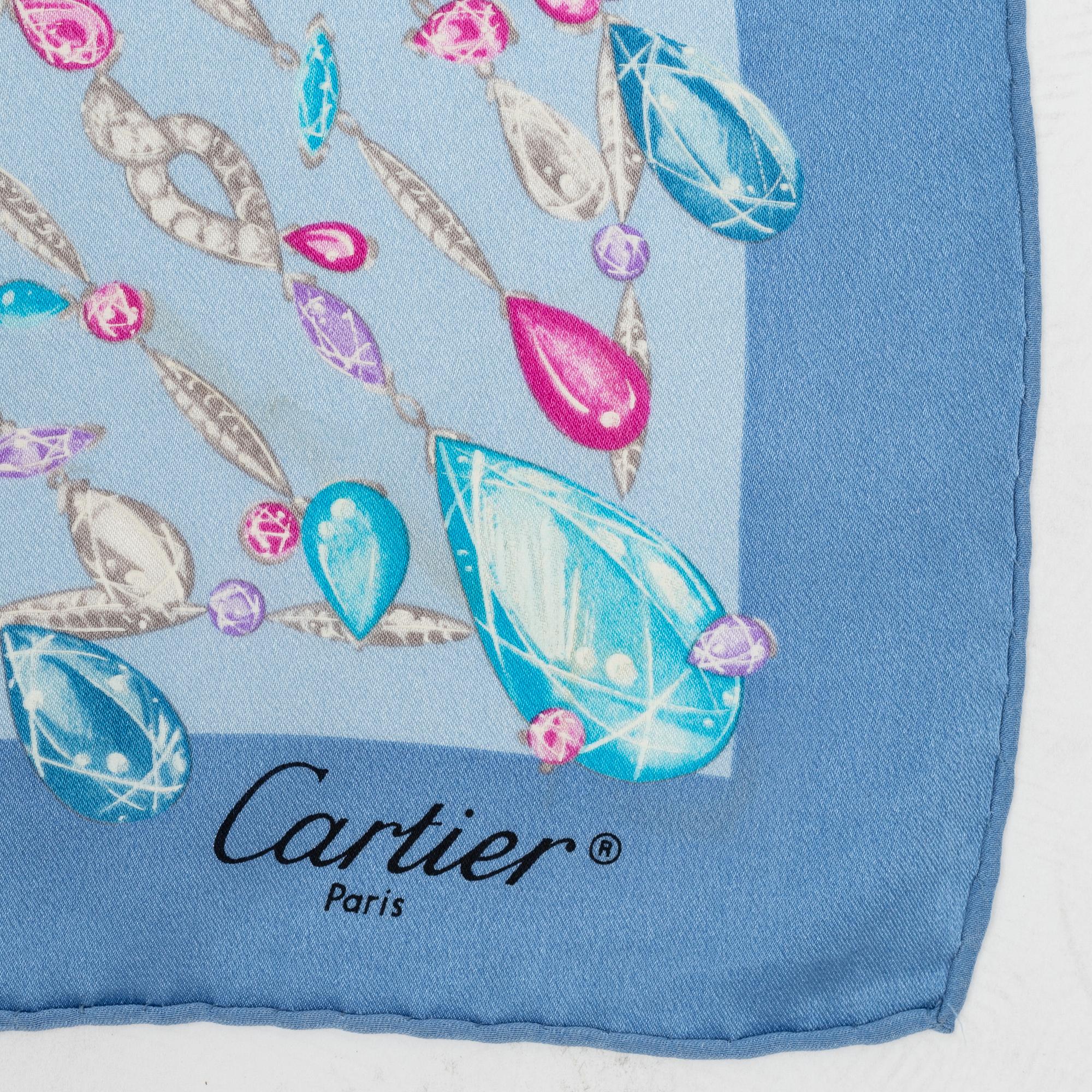 Cartier, scarf.