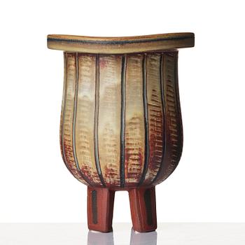 Wilhelm Kåge, a Farsta stoneware vase, Gustavsberg Studio 1940s-50s.