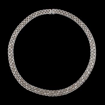 HALSSMYCKE, 14K vitguld. Vikt ca 55,0 g.