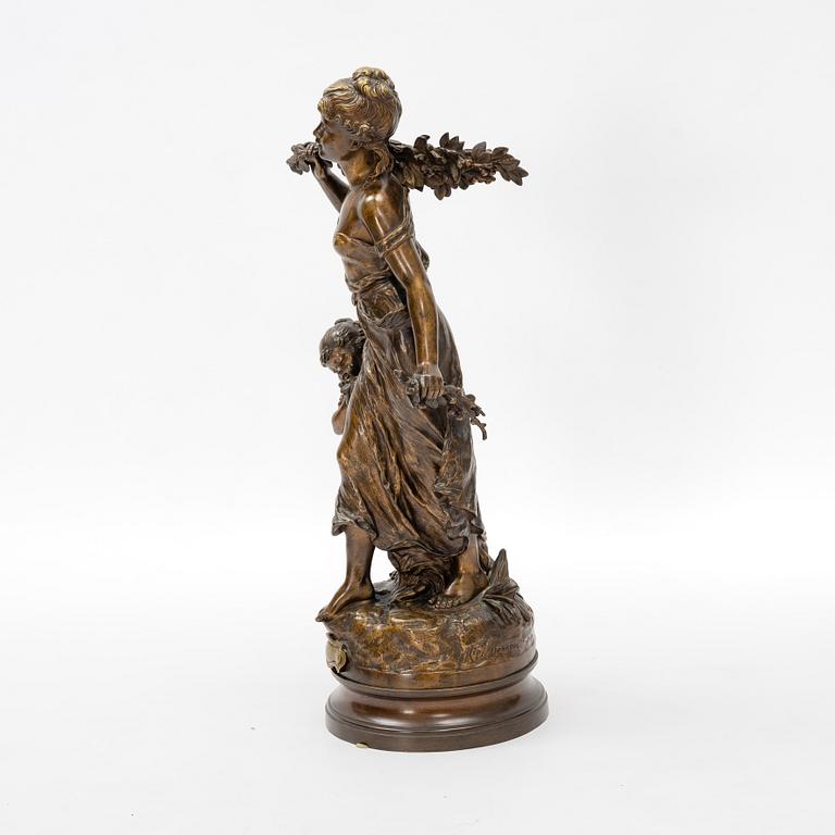 Hippolyte François Moreau, efter. Skulptur, brons.