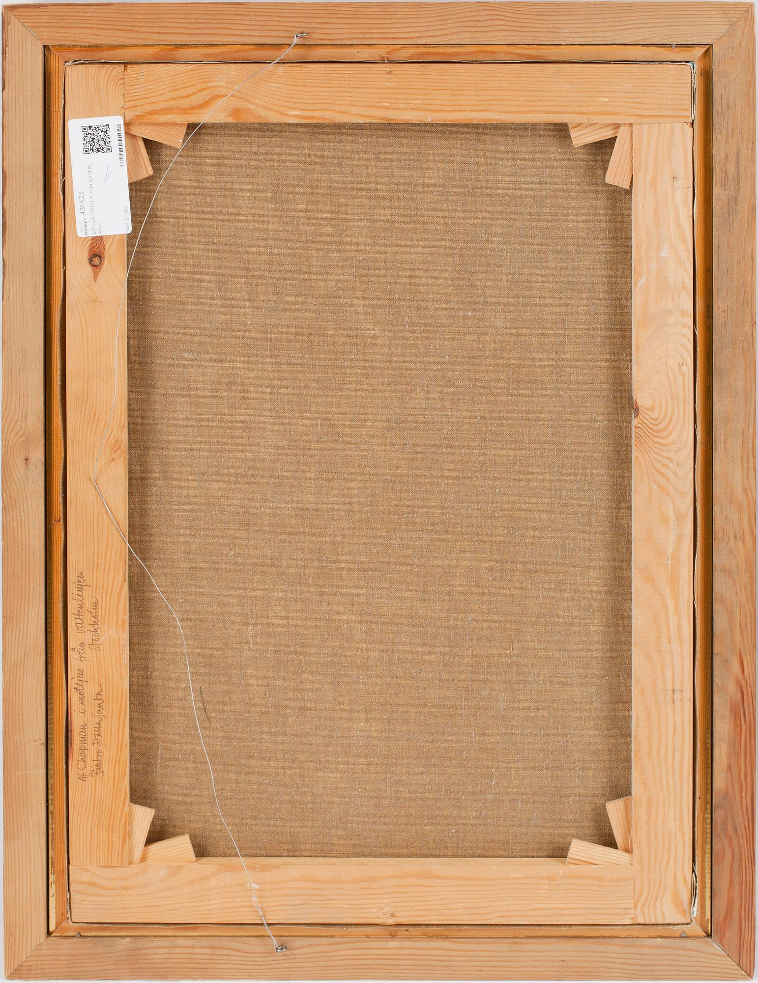 PIETRO DALLA SANTA, olja på duk, sign.