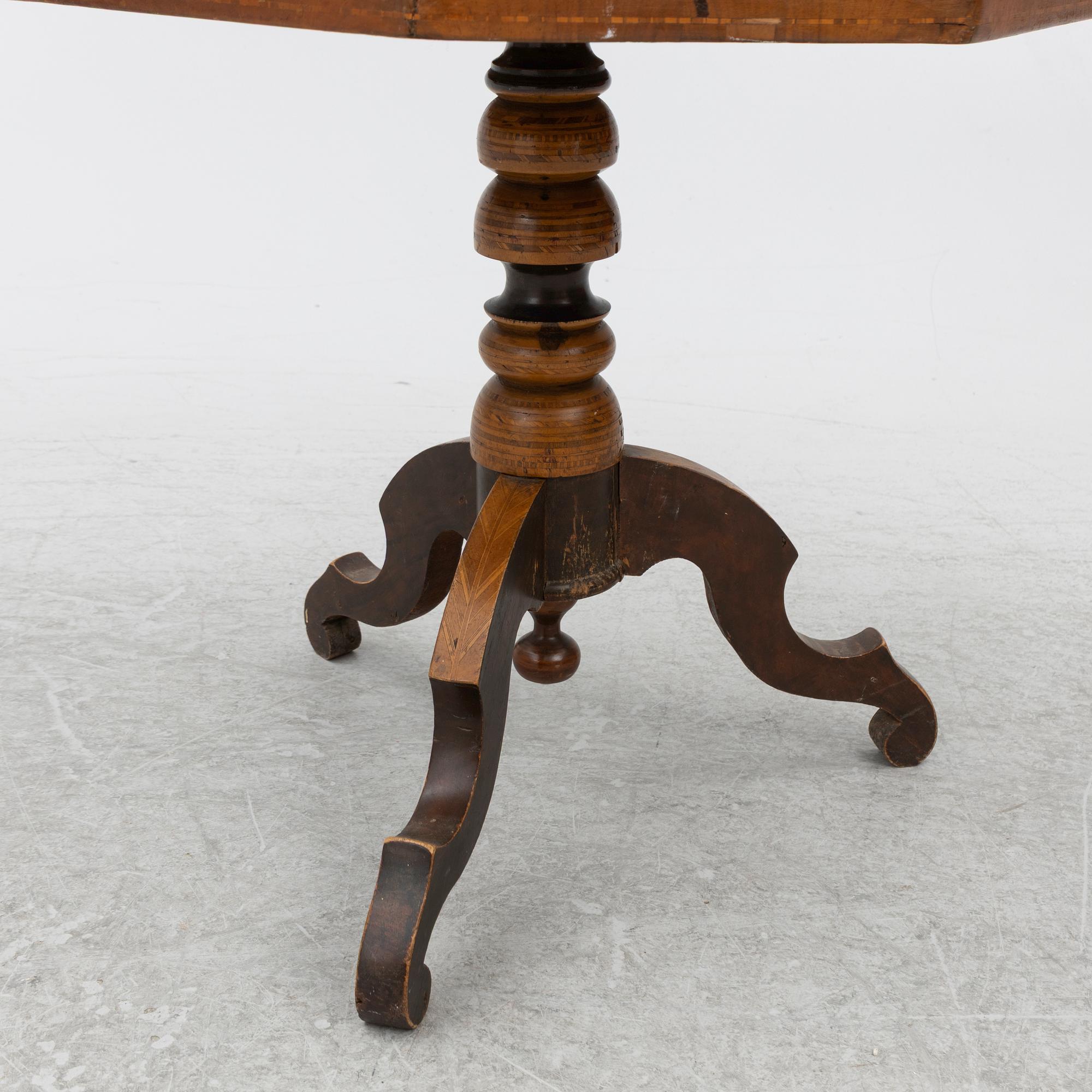 Pillar table, circa 1900.