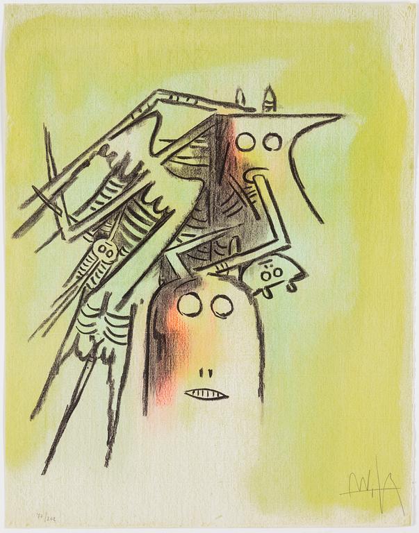 WIFREDO LAM, 10 litographs, signed and numbered 77/262.