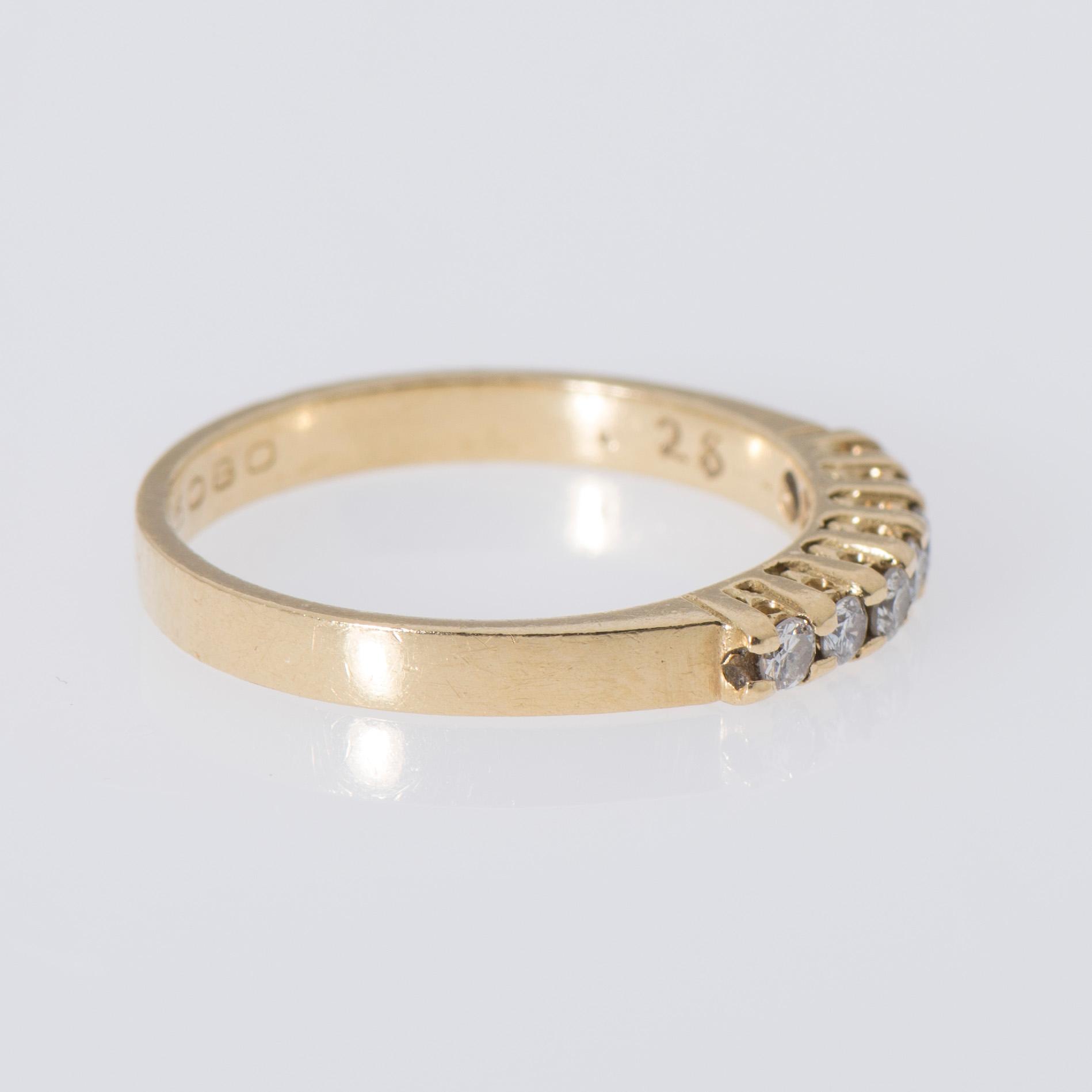 RING, briljantslipade diamanter, 18K guld.
