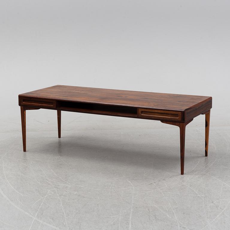 A 1960's rosewood coffee table.