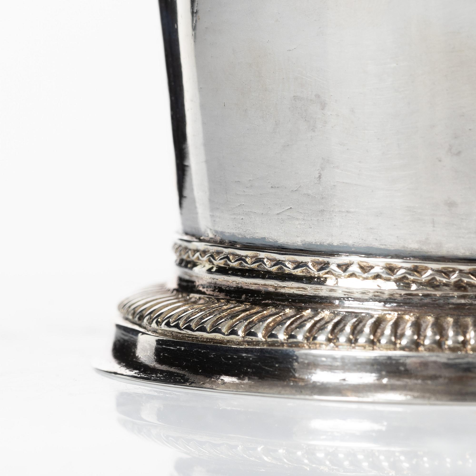 A Swedish 18th century silver beaker, mark of Anders Schotte, Uddevalla 1784.