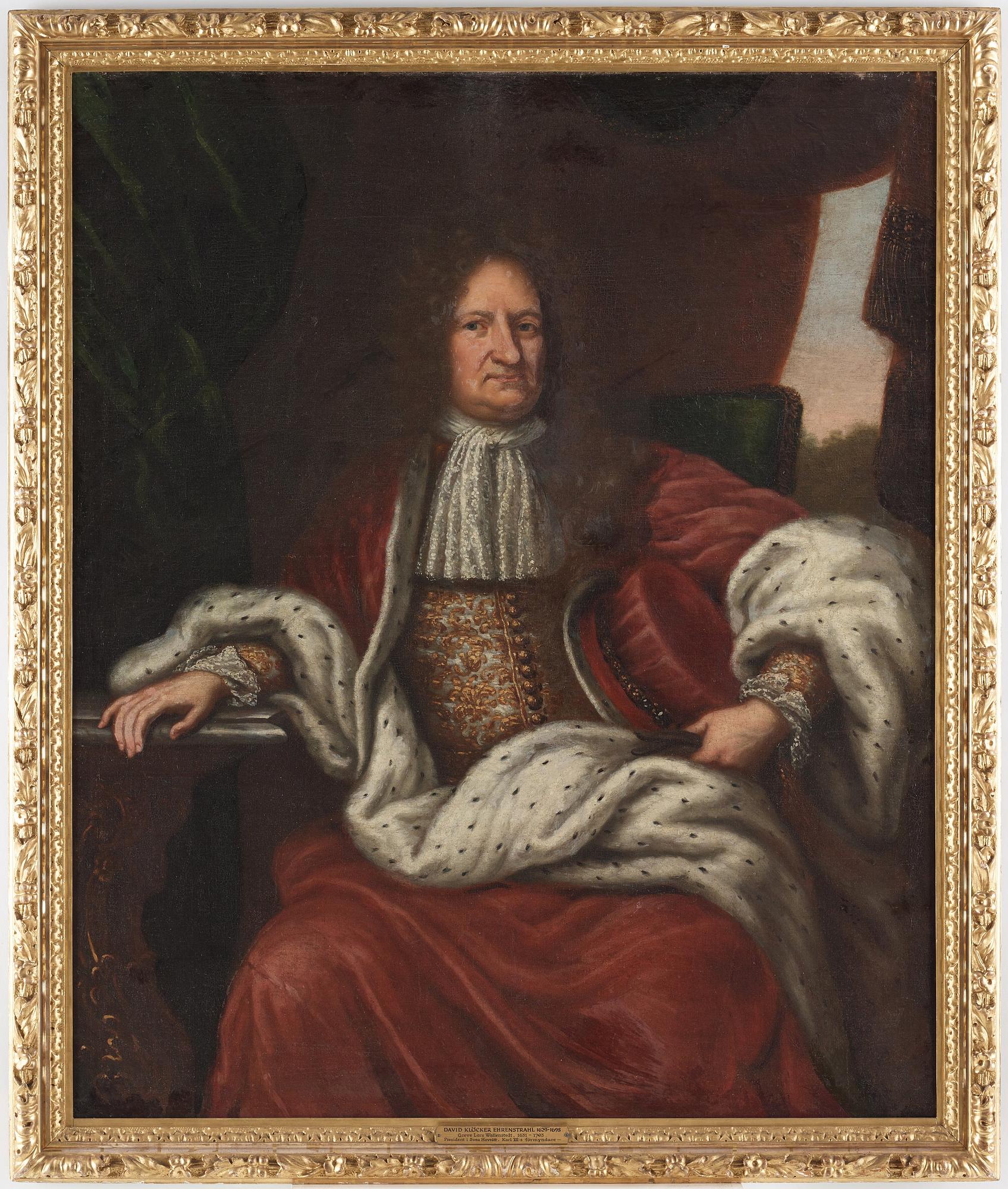 David Klöcker Ehrenstrahl Hans ateljé, "Greve Lars Wallenstedt" (1631-1703).