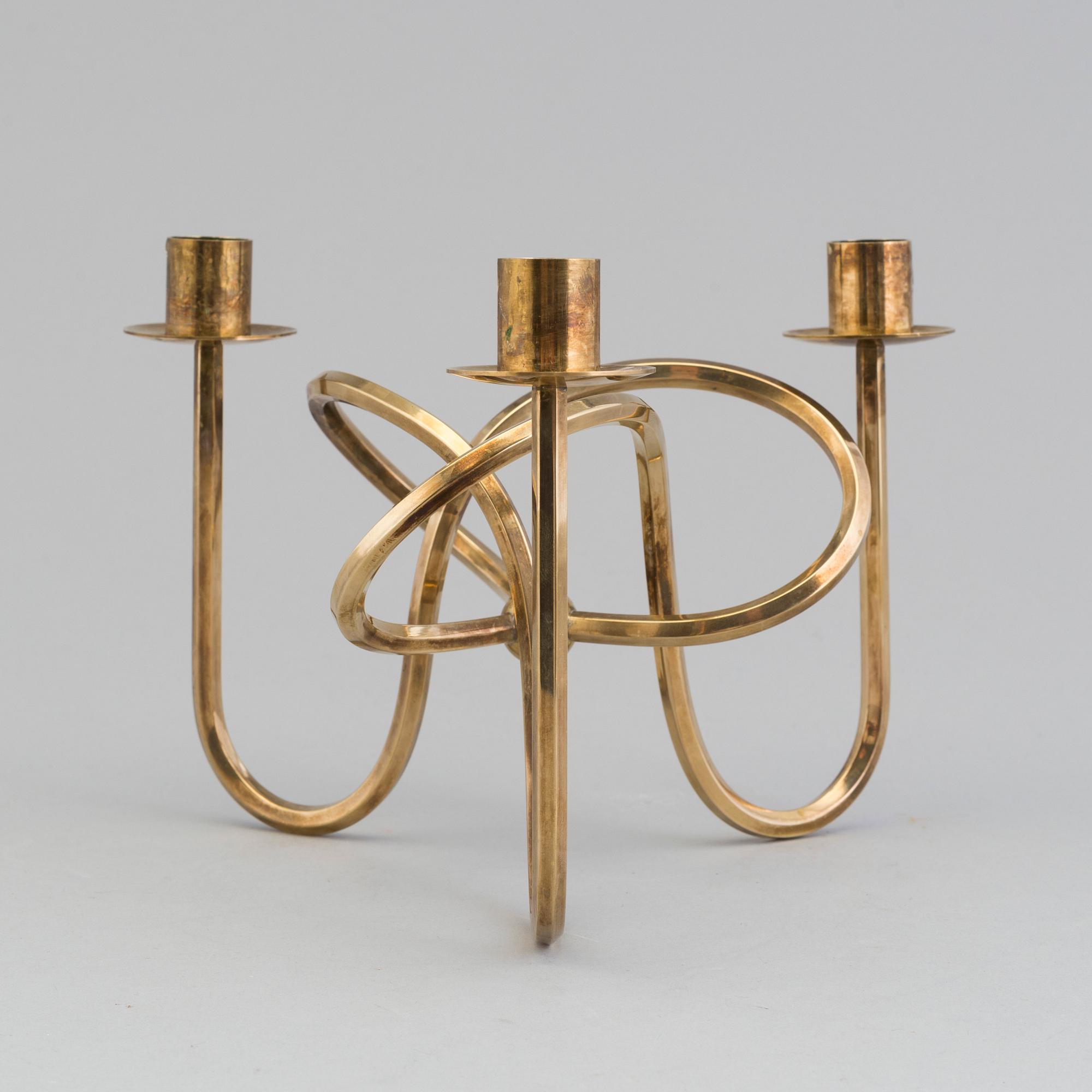 JOSEF FRANK, a brass candelabrum from Svenskt Tenn.