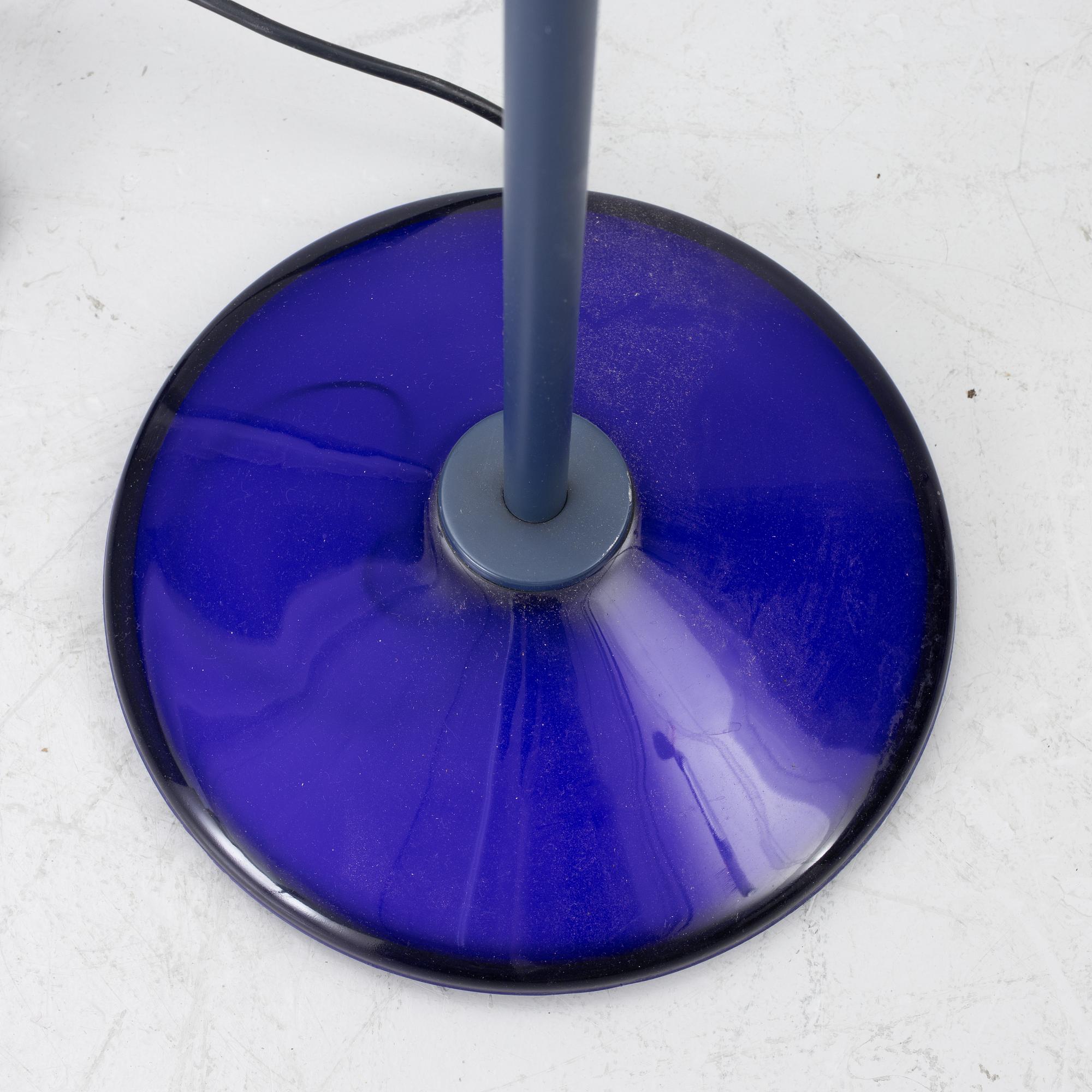 Perry King, Santiago Miranda & Gianluigi Arnald, a pair of floor lamps, "Jill", Arteluce, Italy.