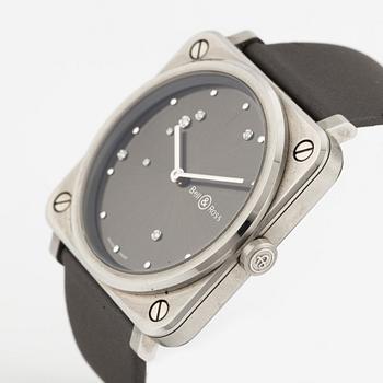 Bell & Ross, Br S, Grey Diamond Eagle, armbandsur, 39 mm.
