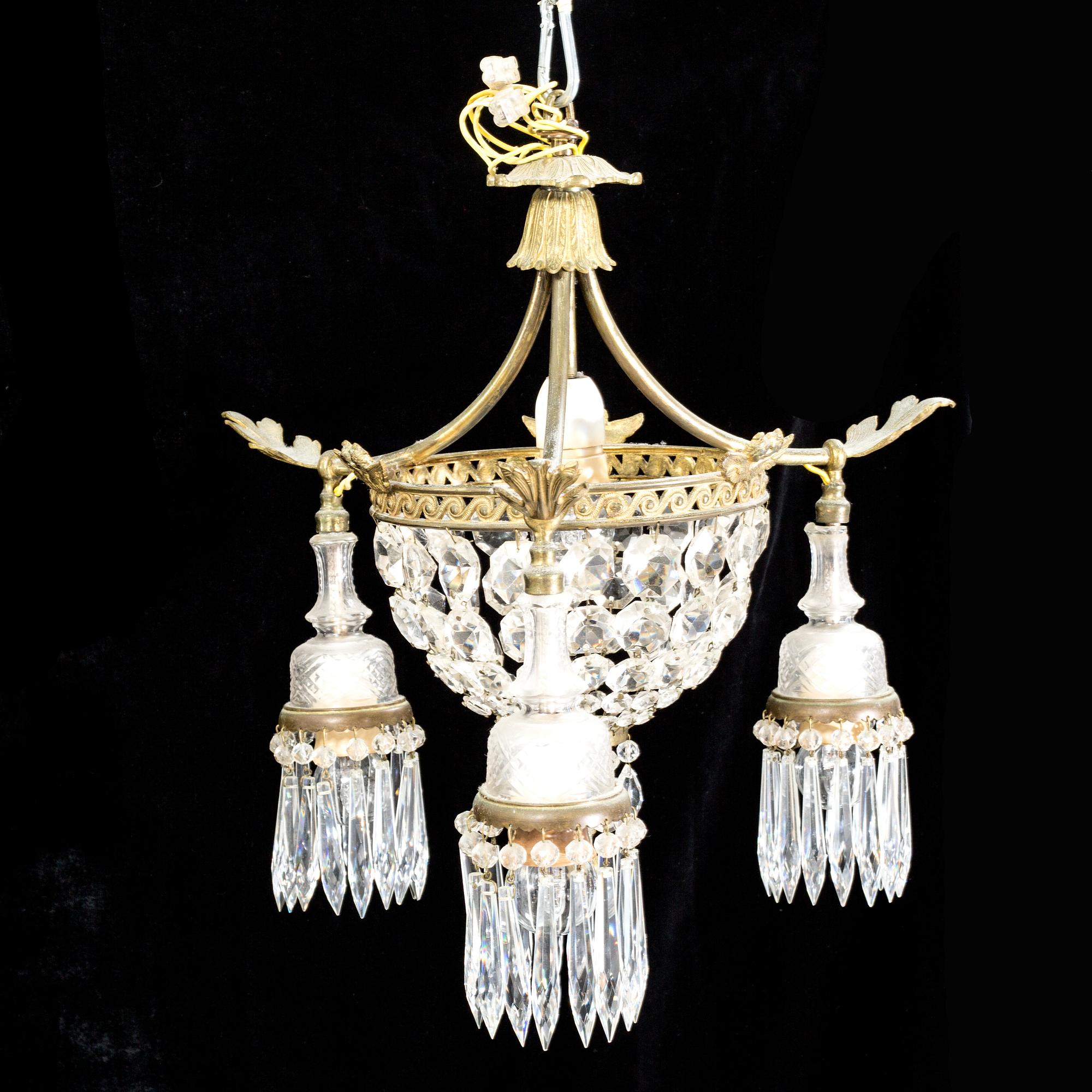 A ceiling lamp, first half of the 20th century.