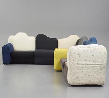 Gaetano Pesce, a modular 'Cannaregio', sofa, Cassina, Italy, post 1987.