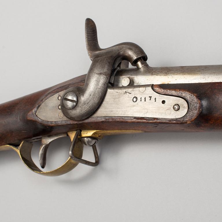 A Swedish percussion gun 1815-49 pattern.
