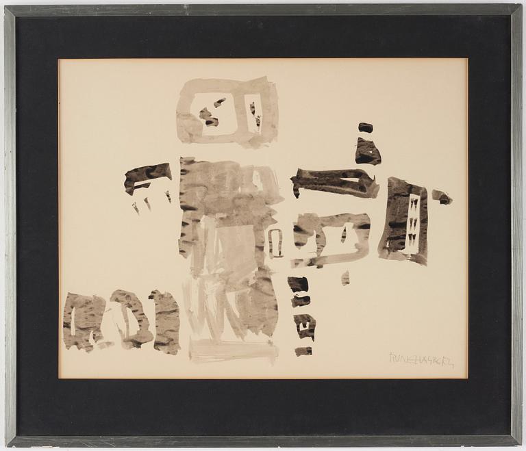 RUNE HAGBERG, ink, signed Rune Hagberg.