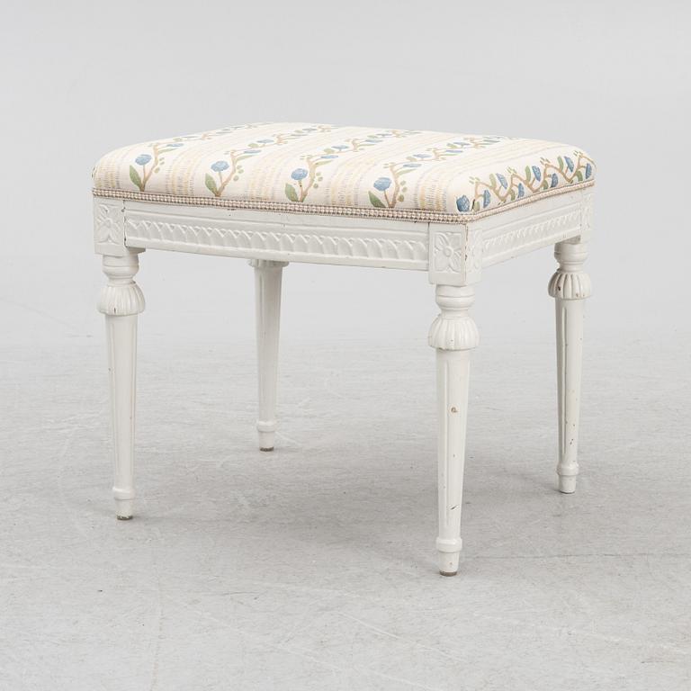 A late 18th century Gustavian stool.