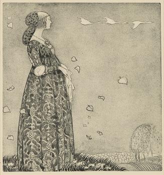 John Bauer, "Prinsessan och Svanarna".