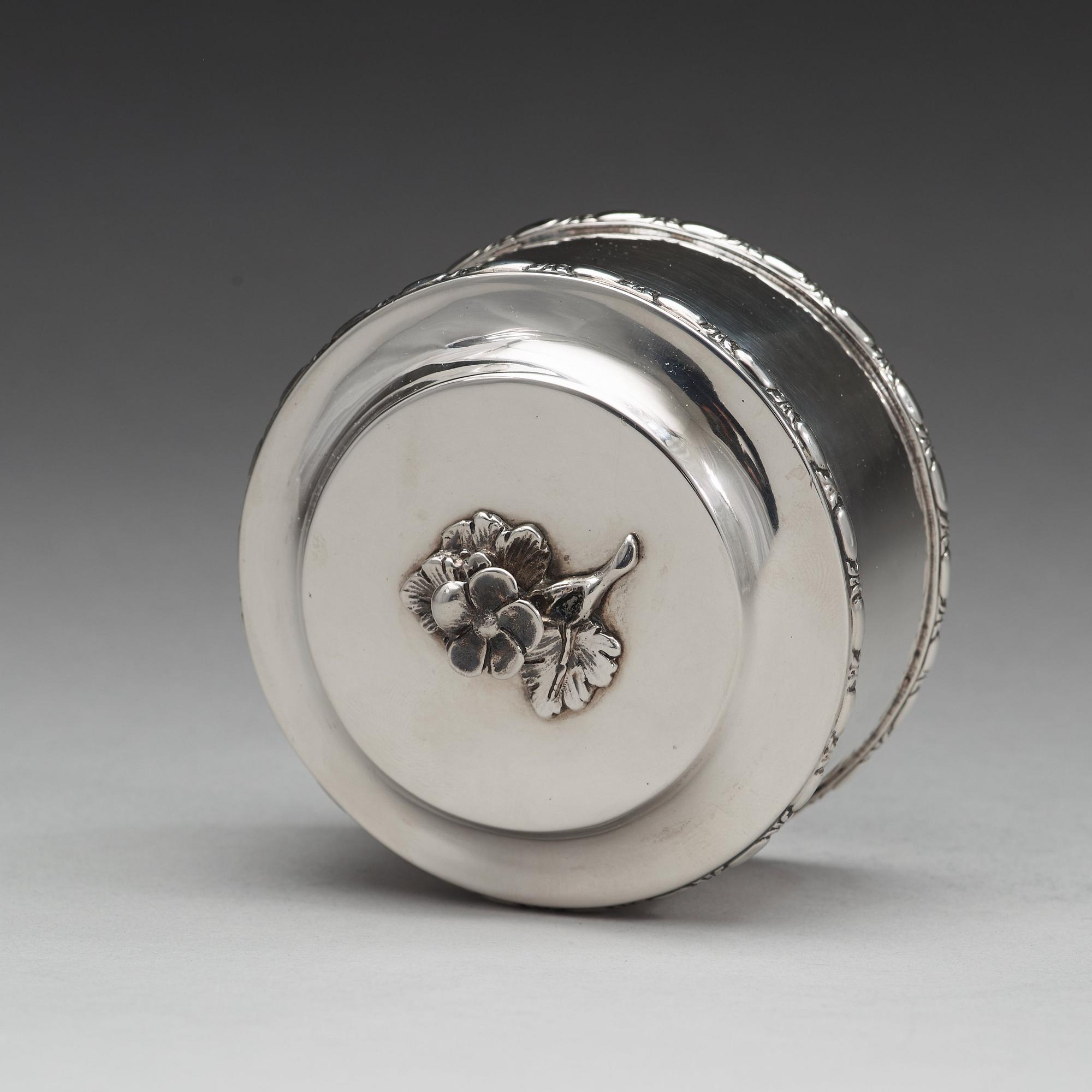 CARL LINDGREN, Norrköping 1786, dosa, silver, gustaviansk.