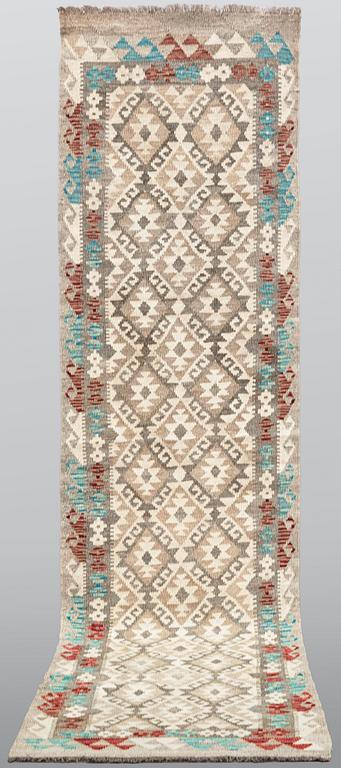 Gallerimatta, Kelim, ca 300 x 82 cm.