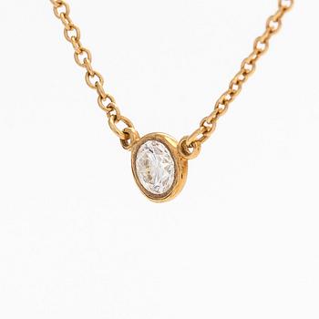 Tiffany & Co, Elsa Peretti, kaulakoru, "Diamonds by the Yard", 18K kultaa ja briljanttihiottu timantti.