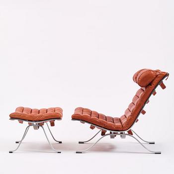 Arne Norell, an 'Ari' easy chair and ottoman, Norell Möbel AB, Sweden.