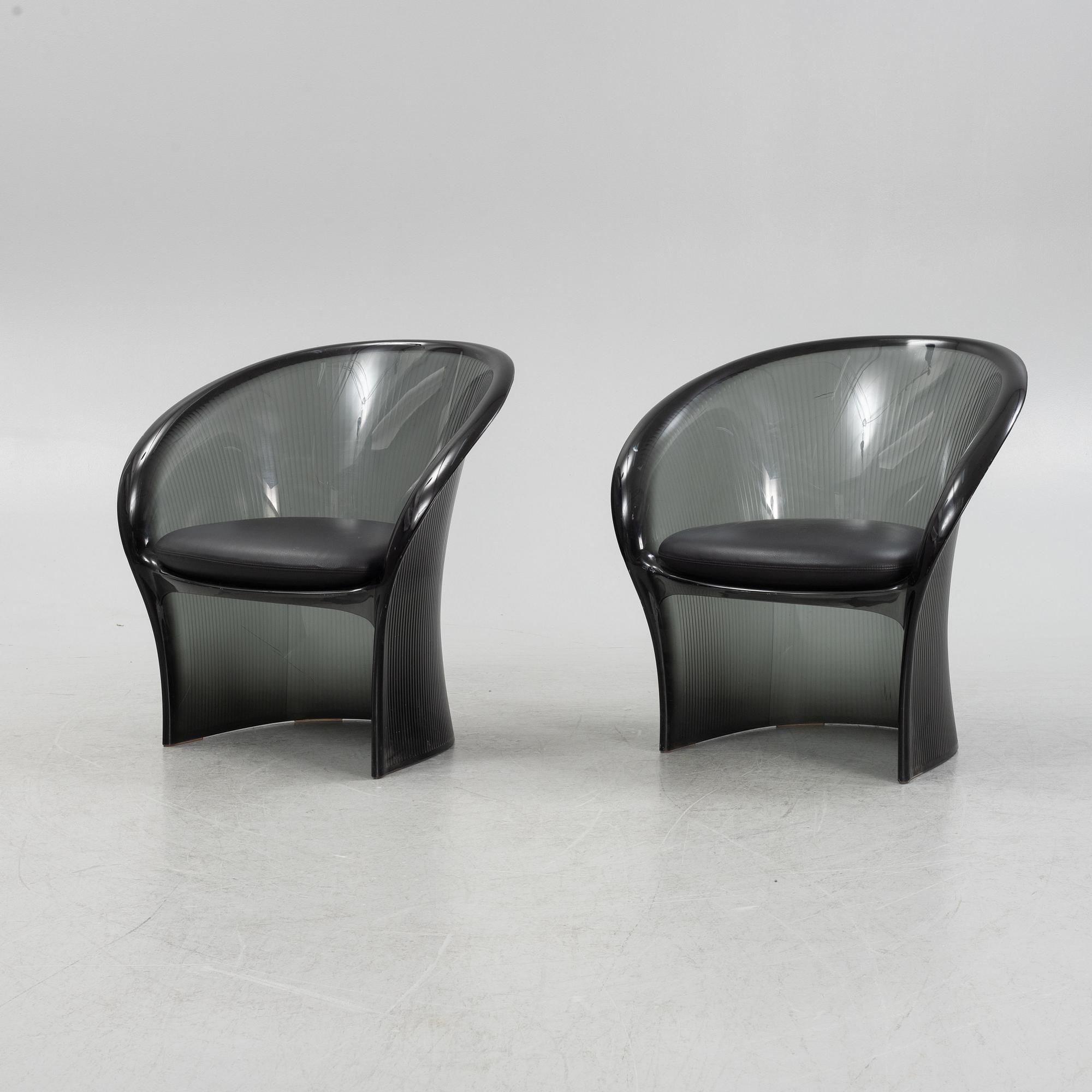 Pierre Paulin, a pair of 'Flower chair' armchiars, Magis.