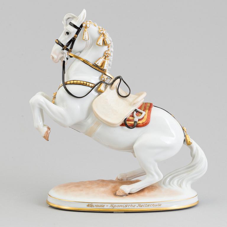 An Austrian Vienna porcelain figure of a horse, second half of 20th Century.