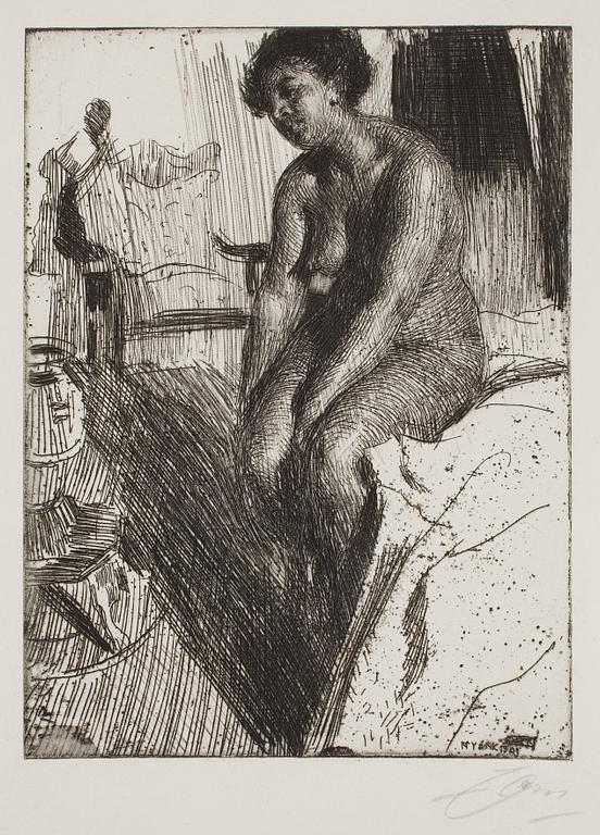 Anders Zorn, "Sitting Negress".