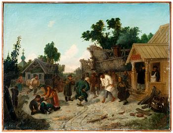 336. Leonid Ivanovitch Solomatkin, "JOLLY LIFE NEAR THE PUB".