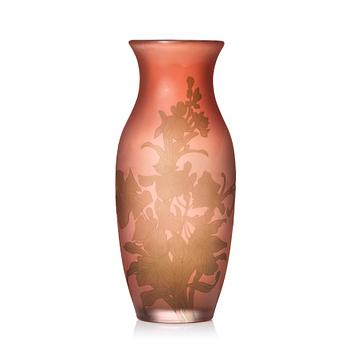 79. Fritz Blomqvist & Knut Bergqvist, a cameo glass vase, Orrefors, Sweden, 1910's.