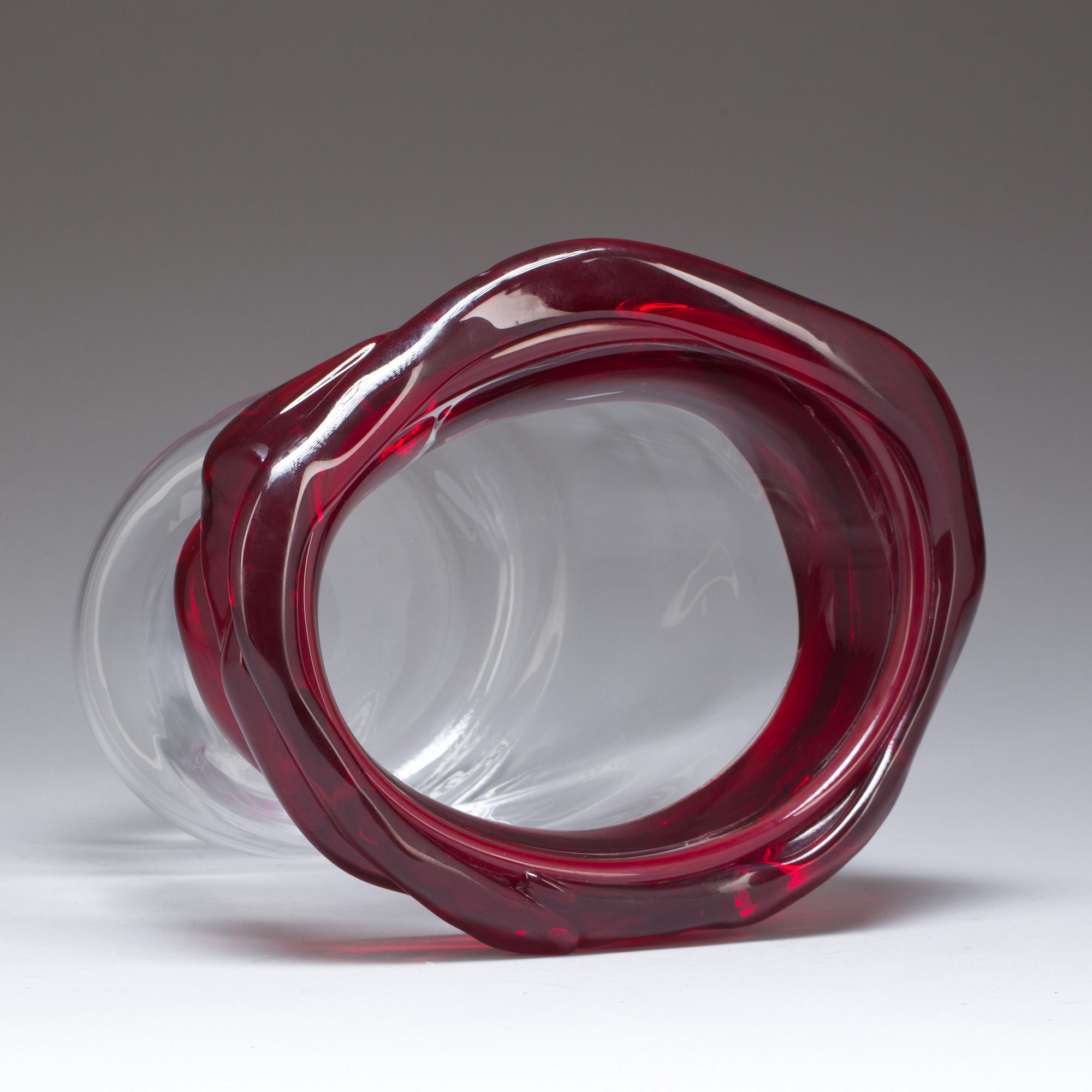 Skål, glas, Murano, signerad och daterad, -97.