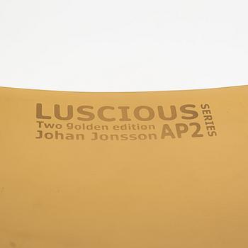 Johan Jonsson, a "Luscious Two (golden edition)" table, Ed. 6 + 2AP, Sweden 2013-2014.