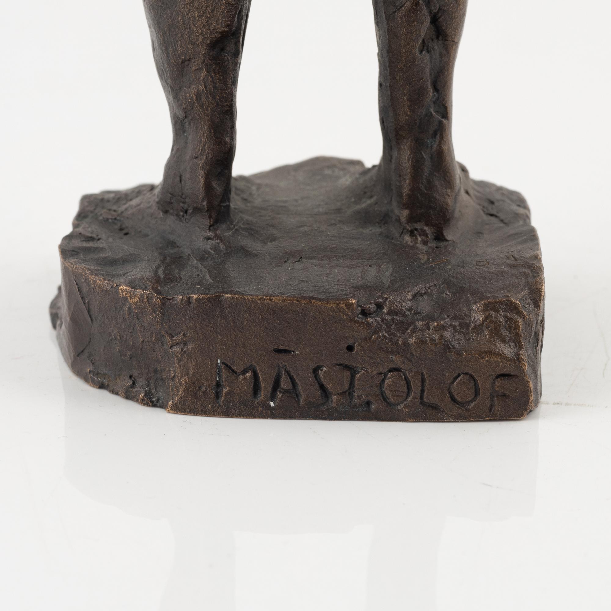 Bror Marklund, sculpture, unsigned, bronze, height 22.5 cm.
