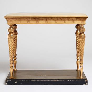 A late Gustavian early 19th century console table.