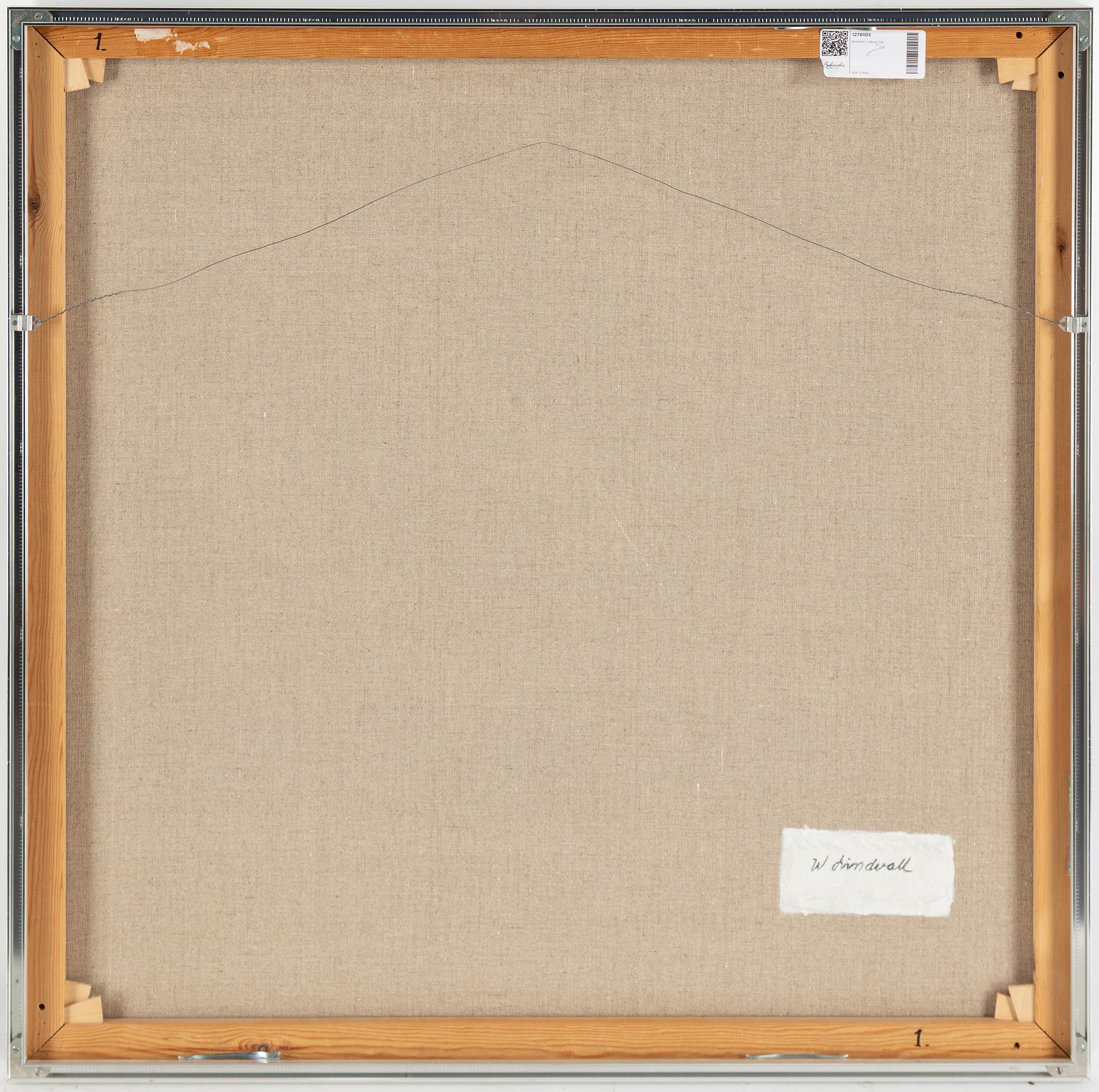 Wilhelm Lindvall, oil on canvas, signed verso.