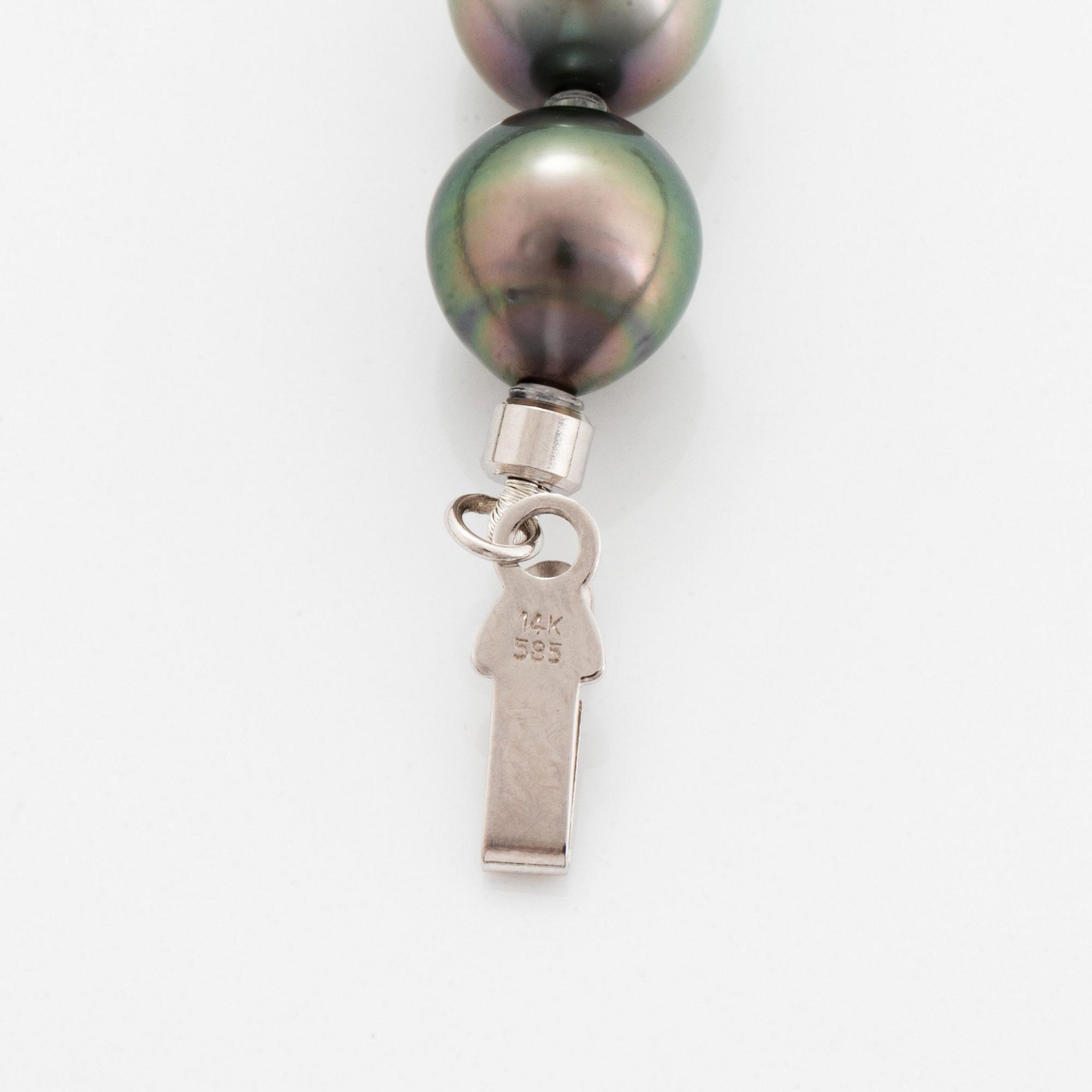 Collier odlade Tahiti-pärlor.