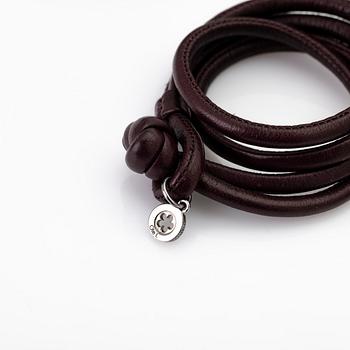 Ole Lynggaard, Leather bracelets, 7, for “Sweet Drops”, designed by Charlotte Lynggaard.