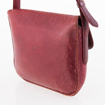 CARTIER Vintage Bordeaux Leather Crossbody Bag.