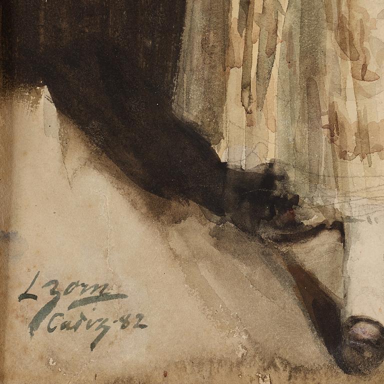 Anders Zorn, "Spanjorska i svart barett".