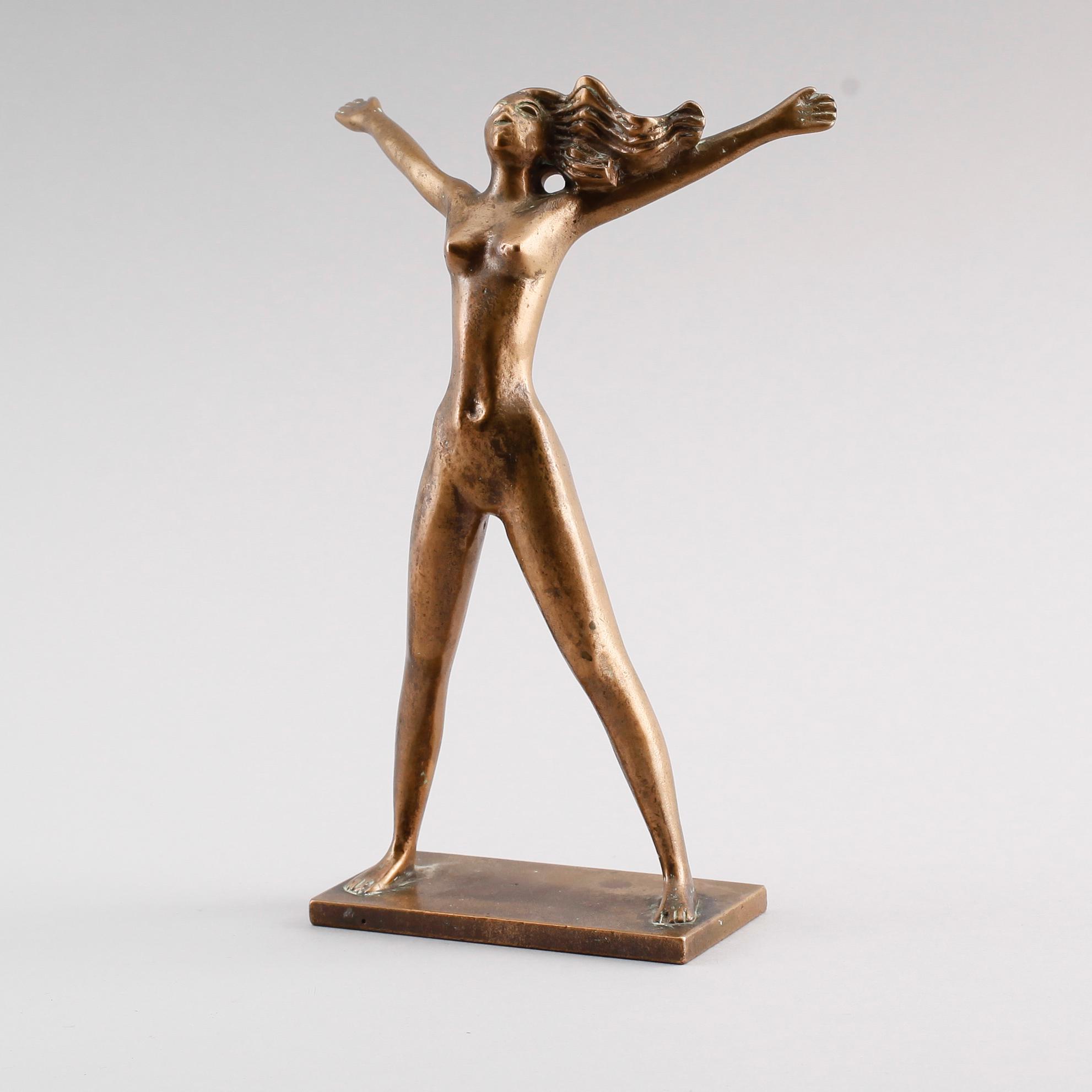 STIG BLOMBERG, skulptur, brons, Ystad-Brons.