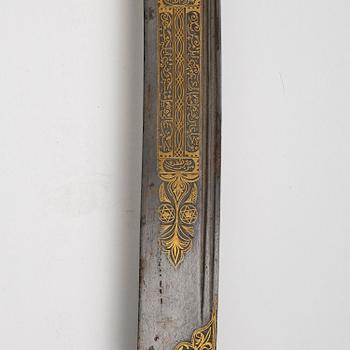 A fine large-eared walrus-hilted Yatagan, Ottoman empire probably Ioannina, Epirus.