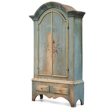 190. A Swedish polychrome-painted cabinet from Jämtland, presumably painted by Pehr Sundin (1760-1827).