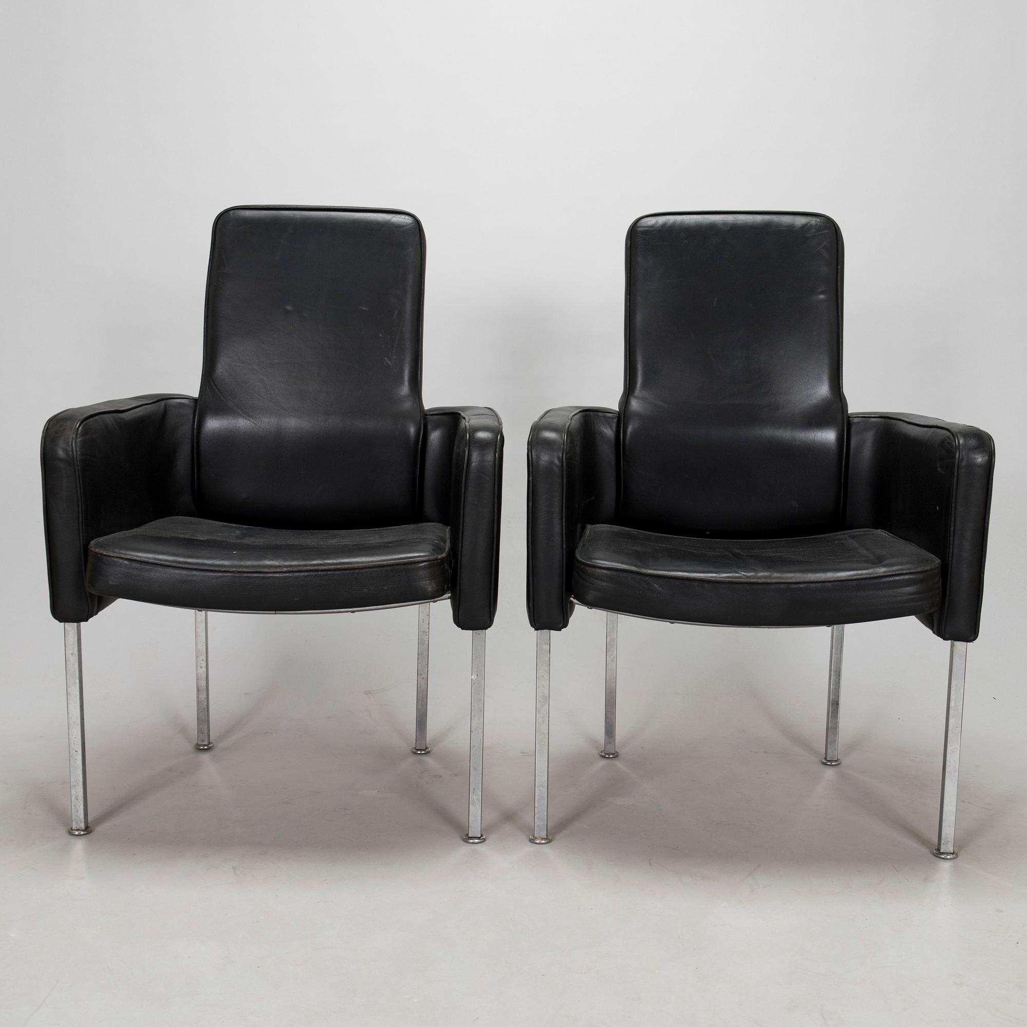 Pekka Perjo, fåtöljer, ett par, Haimi 1969.