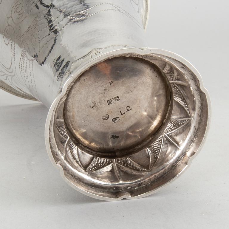 GUSTAF ELFSTRÖM, vase silver, Sala 1793, c 463g.